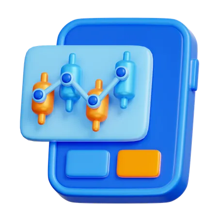 Stock Trading Application  3D Icon