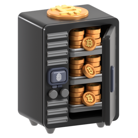 Stockage de bitcoins  3D Icon