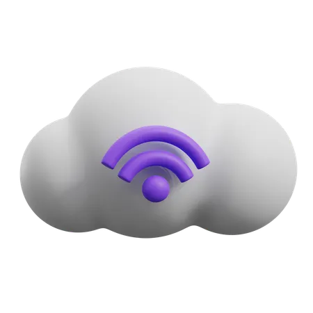 Stockage cloud intelligent  3D Icon