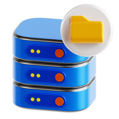 Stockage de données  3D Icon