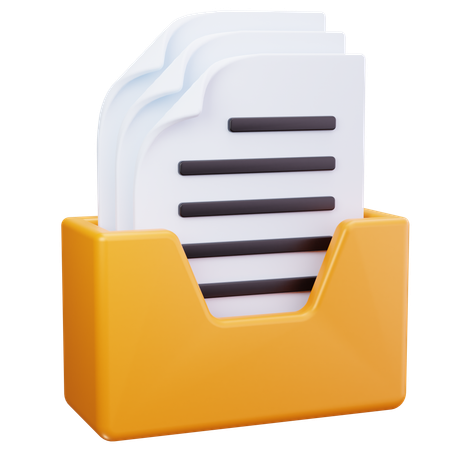 Stockage de fichiers  3D Icon