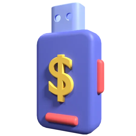 Stockage financier  3D Icon