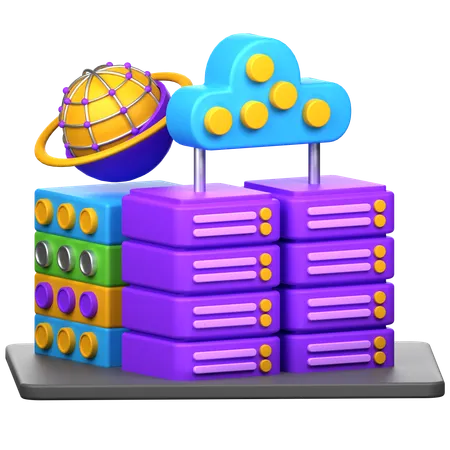 Stockage virtuel  3D Icon