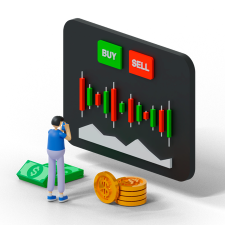 Stockbroker  3D Illustration