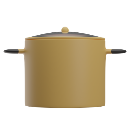 Stockpot  3D Illustration