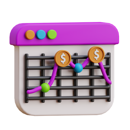 Stocks  3D Icon