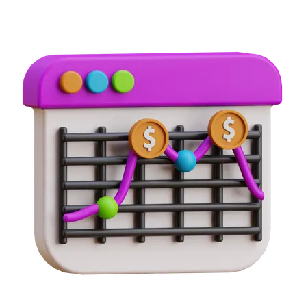 Stocks  3D Icon