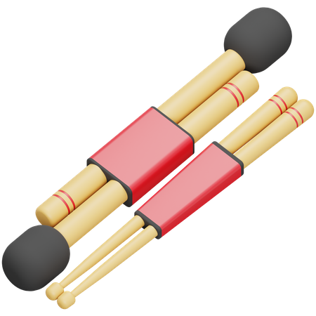 Stocktrommel  3D Icon