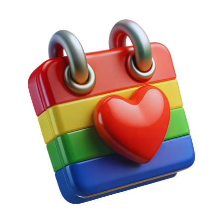 Pride-Datum  3D Icon