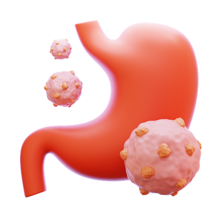 Stomach Cancer  3D Icon