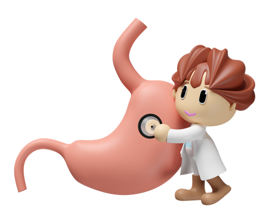 Stomach Checkup  3D Icon