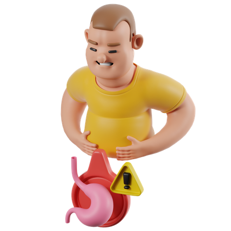 胃痛  3D Icon