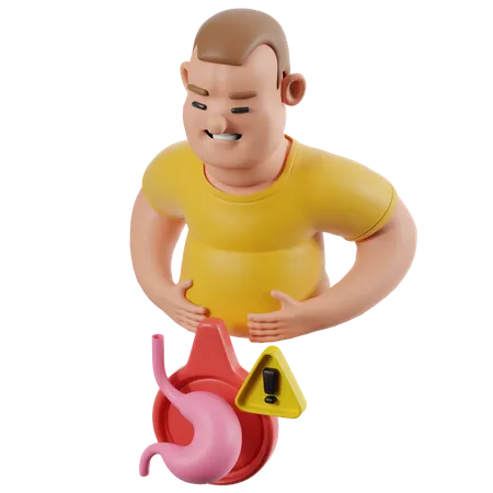 胃痛  3D Icon