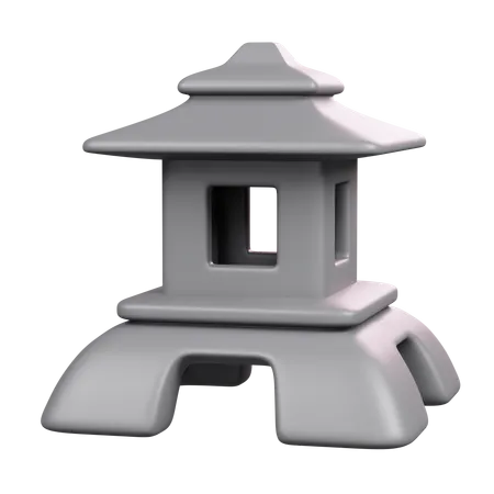 Stone Lantern  3D Icon