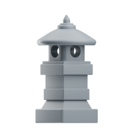 Stone Lantern  3D Icon