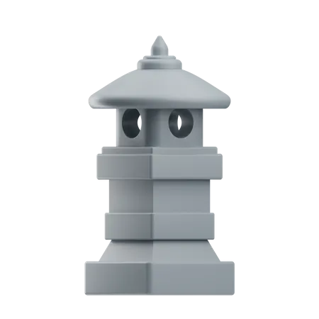 Stone Lantern  3D Icon