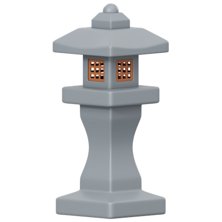 Stone Lantern  3D Icon