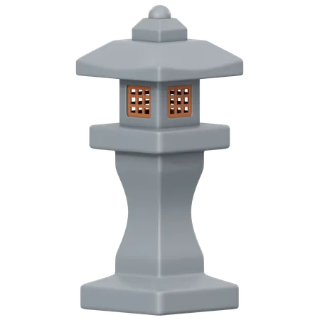 Stone Lantern  3D Icon