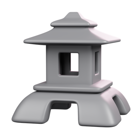 Stone Lantern  3D Icon