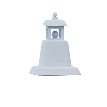 Stone Lantern  3D Illustration