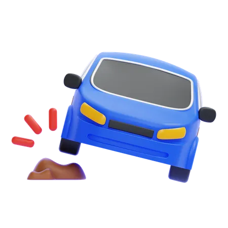 Stone on The Road  3D Icon