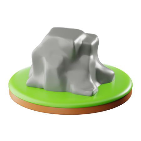 Stone Rock  3D Icon