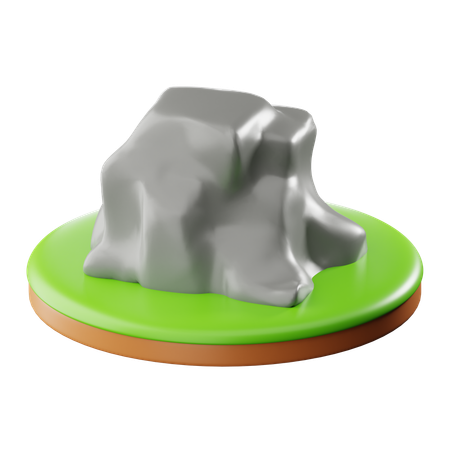 Stone Rock  3D Icon