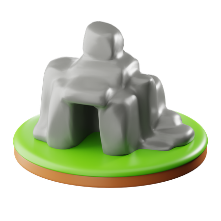 Stone Rock  3D Icon