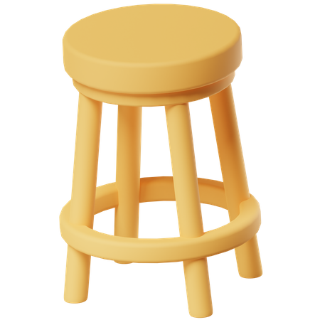 Stool  3D Icon