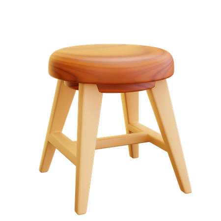 Stool  3D Icon