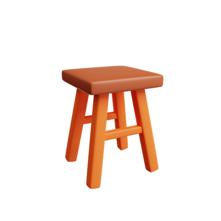 Stool  3D Illustration