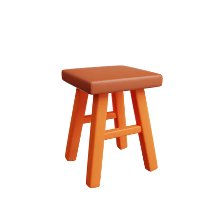 Stool  3D Illustration