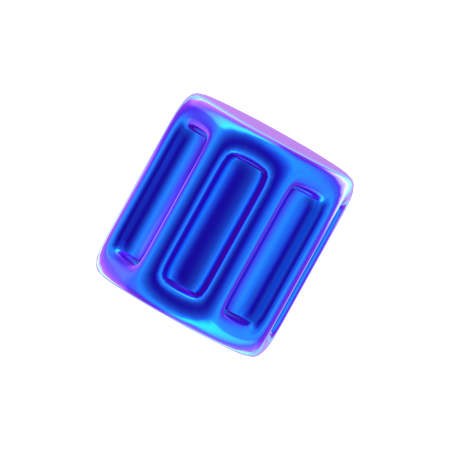 Stool Abstract Shape  3D Icon