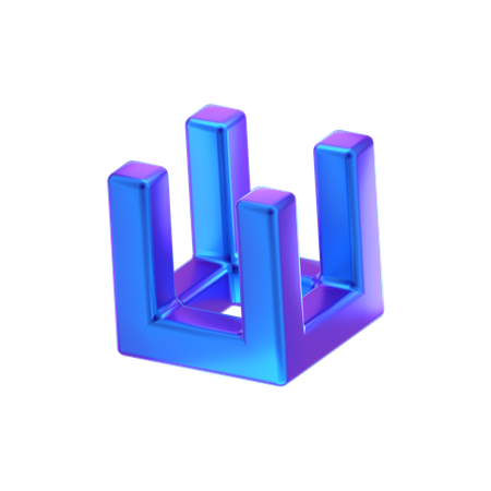 Stool Abstract Shape  3D Icon