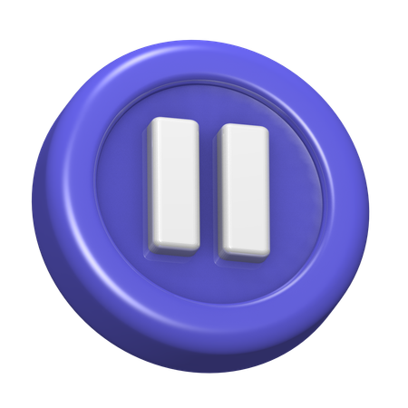 Stop  3D Icon