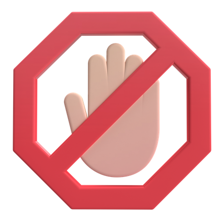 Arrêt  3D Icon
