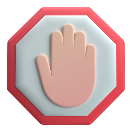 Arrêt  3D Icon