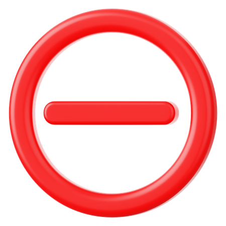Stop  3D Icon