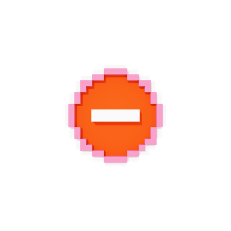 Stop  3D Icon