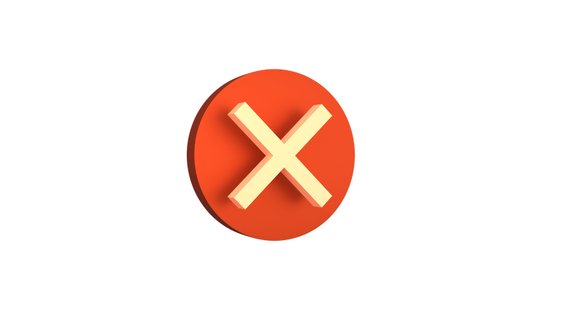 Stop  3D Icon