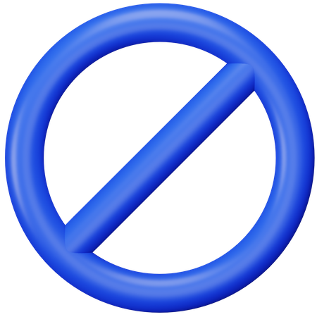 Stop  3D Icon