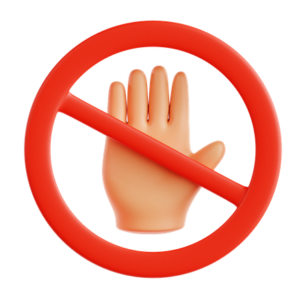 Stop  3D Icon