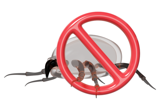 Stop bedbugs  3D Icon
