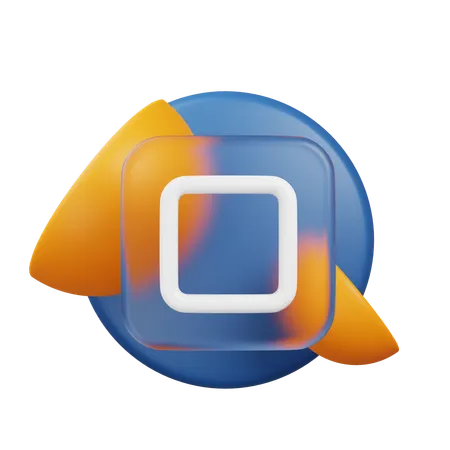 Stop Button  3D Icon