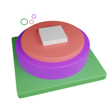 Stop button  3D Icon