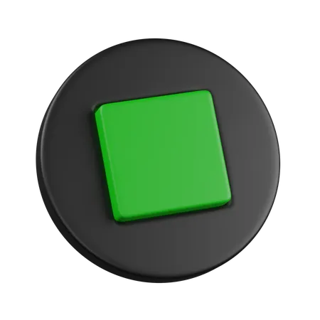 Stop Button  3D Icon