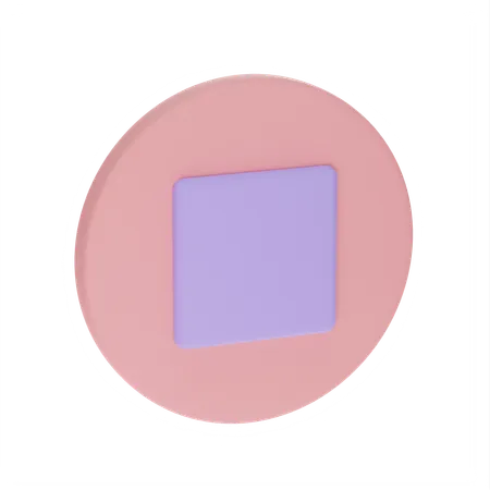 Stop Button  3D Icon