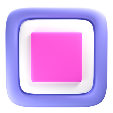 Stop Button  3D Icon