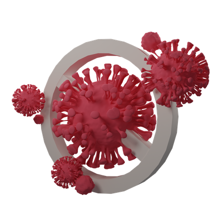 Stop Coronavirus  3D Icon