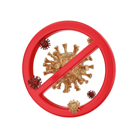 Stop Coronavirus  3D Illustration